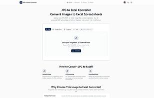 JPG To Excel Converter screenshot 1