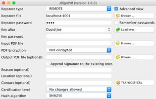 JSignPdf screenshot 1