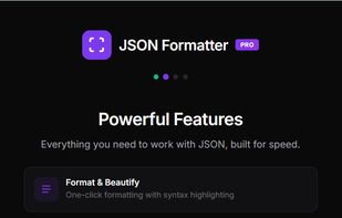 JSON Formatter Pro screenshot 1