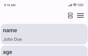 Json List screenshot 1