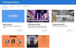 JSON2Video examples library