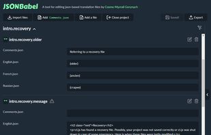 JSONBabel screenshot 1
