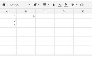 Jspreadsheet screenshot 2