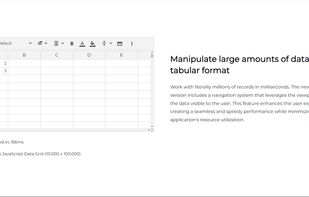 Jspreadsheet screenshot 1