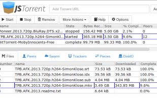 JSTorrent screenshot 1