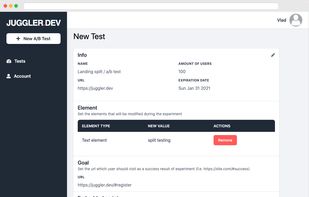 Simple way to create A/B test