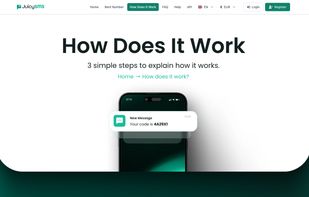The SMS appears in your dashboard