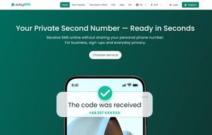 Your private second number, ready in seconds