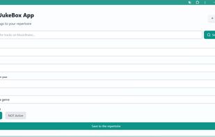 This is the page that allows you to build your repertoire by saving the metadata of the songs it contains.