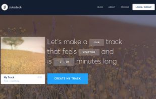 Jukedeck screenshot 1