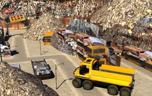 Junk Yard Truck Driver Parking screenshot 1