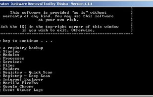 Picture of a JRT scan in progress