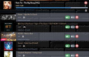 Playlist sorted by users votes