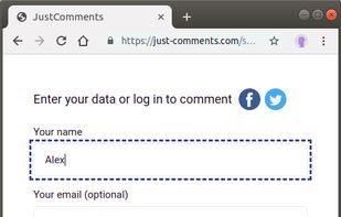 JustComments screenshot 1