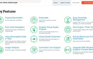 Progress Telerik JustDecompile
Key Features