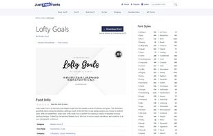 JustFreeFonts.com Font Download Page