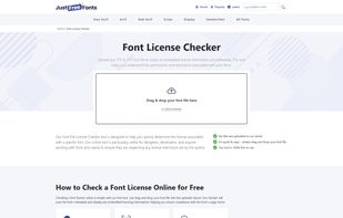 JustFreeFonts.com License Checker Tool