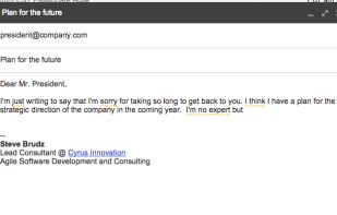 Just Not Sorry -- the Gmail Plug-in screenshot 1