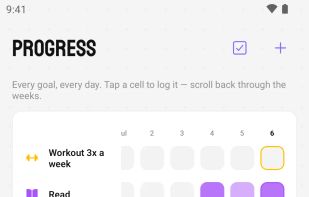 Goal tracking with progress insights