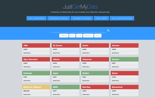 JustGetMyData screenshot 1