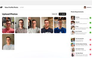 Step-1: Upload a few photos of yourself.