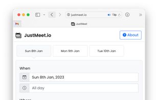 Organise an event by adding various options