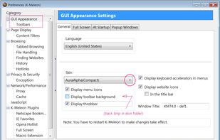 K-Meleon screenshot 3
