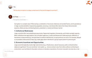 K2Think screenshot 1