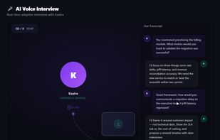 AI voice interview — Real-time conversational AI interviews with automated scoring