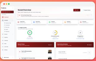 Your whole social operation, at a glance.