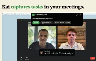 No bot joins the call. Kai captures the tasks you commit to as you say them.