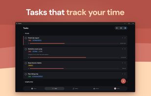 To-do list that tracks the focus time spent on each task