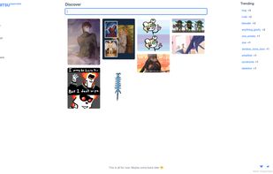Search and discovery page with a masonry type beat feed