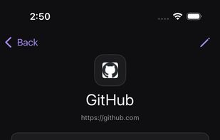 Entry detail with username, password, URL, custom fields, notes and tags.