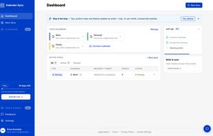Kalender Sync Dashbaord