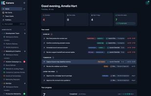 Home View for Tasks