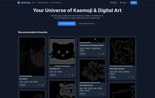 Kaomoji.diy Homepage Screenshot
