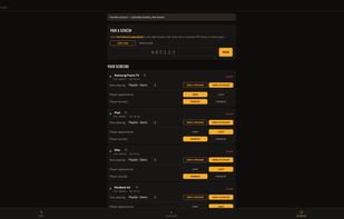 Add as many screens as you would like. Choose light dark mode, and enable or disable the audio. Each screen can have its own playlist if you'd like.