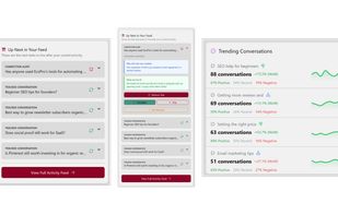 Social media monitoring features on Karmatic.ai.