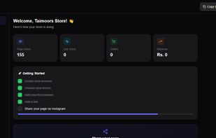 This is the Store Dashboard
