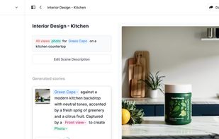 Create stunning images of your product with prompts