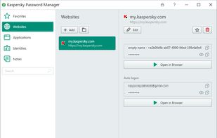 Kaspersky Password Manager screenshot 1