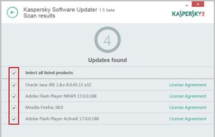 Kaspersky Software Updater screenshot 1