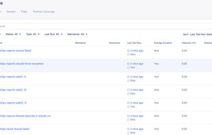 Katalon TestOps screenshot 1