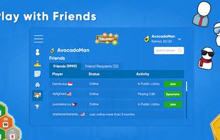 Add and play with friends!