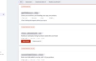 Main page where merchant finds and decide on clones