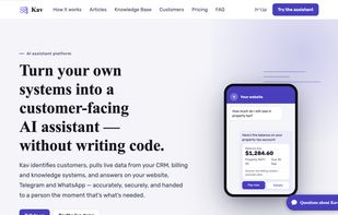 Turn your own systems into a customer-facing AI assistant