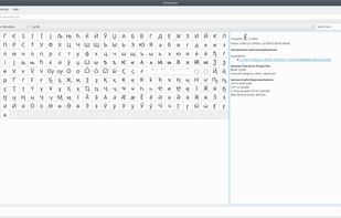 KCharSelect screenshot 1
