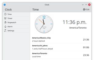 KClock Clock screenshot 1