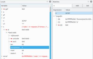 Variables and Watches